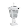 Kemeco ST4311AQ-W Solar Post Light Outdoor, Dusk to Dawn Bright