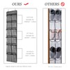 KEEPJOY Over The Door Shoe Organizer 2 Pack,Mesh Pockets Hanging