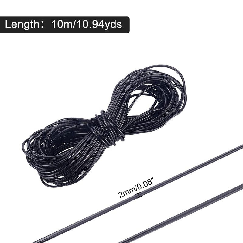 PH PandaHall 10 m Cowhide Leather Cord Round 2 mm