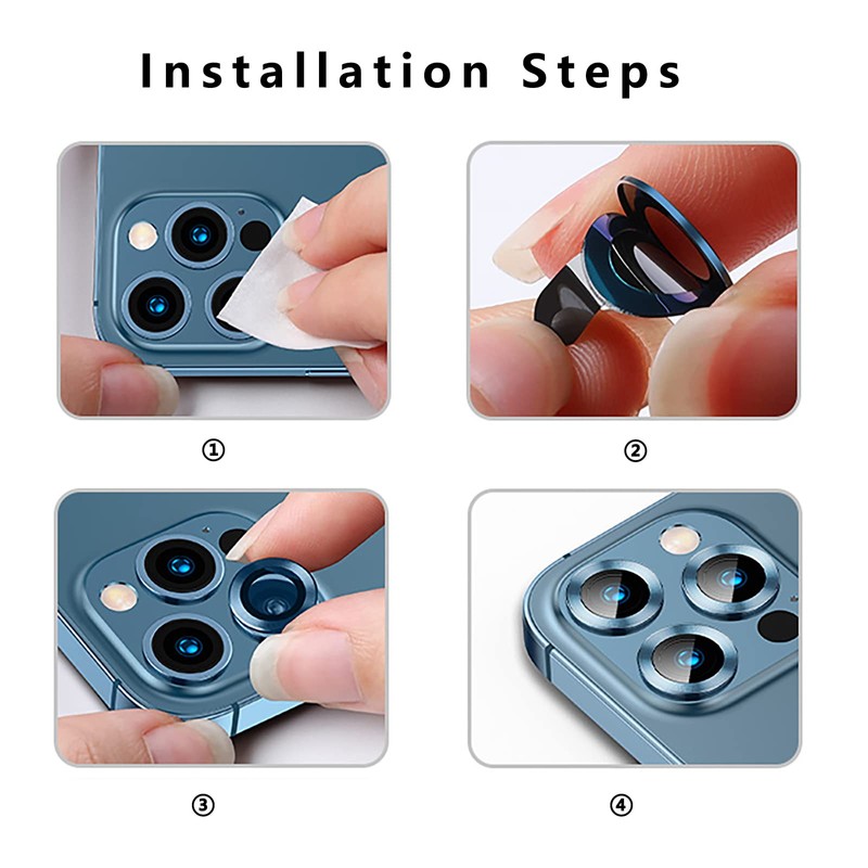 GIOPUEY Camera Protection for Redmi Note 12 Pro 5G, [2-in-1