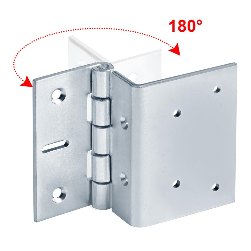 GBGS 4 Pcs 4" Offset Door Hinges,4 mm Thick Heavy