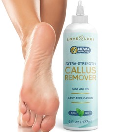 Callus Remover for Feet (Extra Strength) Foot Callus Remover Gel - Feet Scrubber, Pedicure Spa Tools, 6oz
