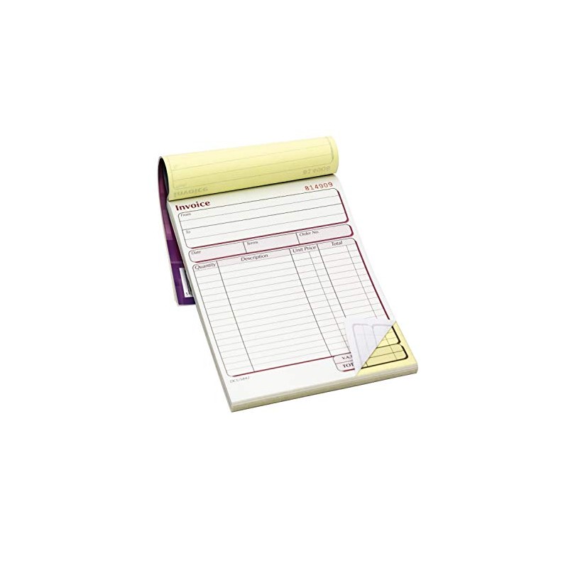 2X PUKKA PAD A5 (127x203mm) 50 Set NCR Duplicate Invoice