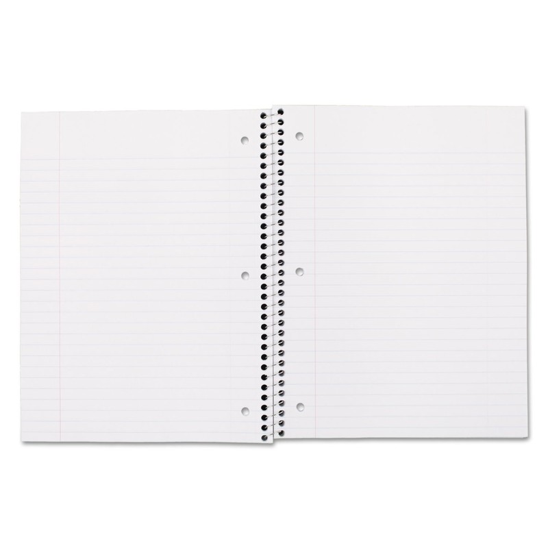 Mead Spiral Notebook, 1 Subject, Wide Ruled Paper, 100 Sheets,