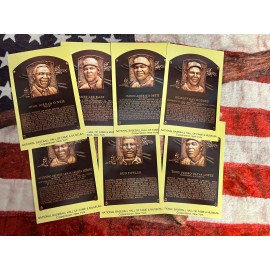 2022 Postcard Set Of 7- Baseball Hall of Fame Induction Plaques- David Ortiz ++