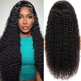 [24 Inch $49.99] Jerry Curly 13x4 Lace Front Wigs 200% Density Human Hair Lace Frontal Wig for Women Lace Frontal Wigs Human Hair:_13x6 Jerry Curly Wig_28 Inch