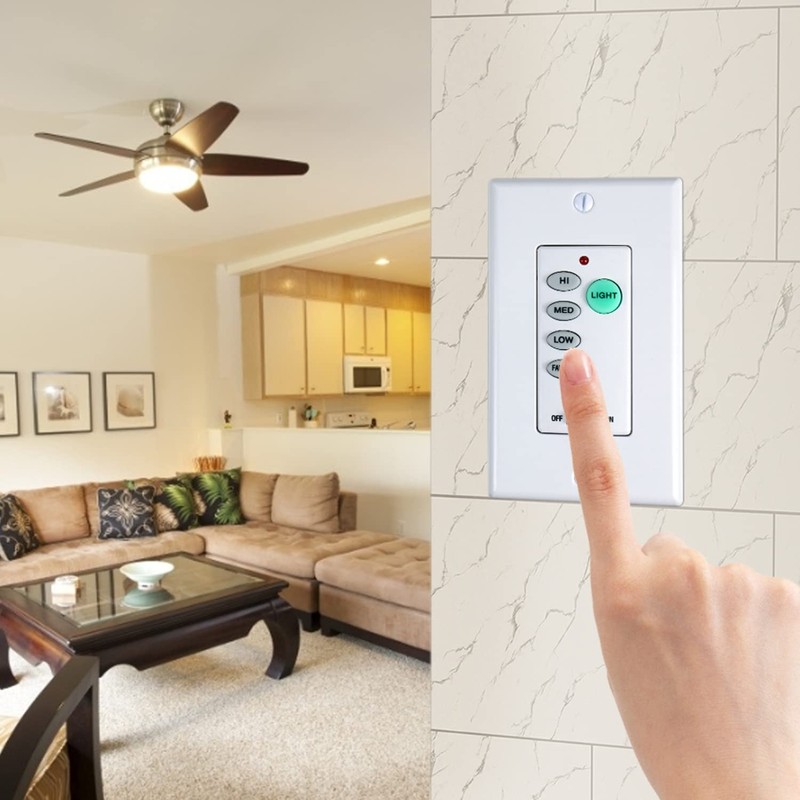 UC9050T Universal Ceiling Fan Control 3 Speed Wall Control Mounted