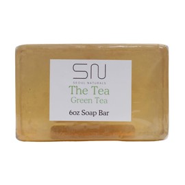 Seoul Naturals The Tea Green Tea Soap with Cucumber and Mint, k beauty, 6 oz