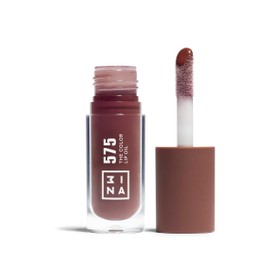 3INA MAKEUP - The Colour Lip Oil 575 - Brown Lip Gloss with Hyaluronic Acid - 24h Moisture Lip Balm for Dry Lips - High Gloss Lip Oil - Volumising Lipstick - Vegan - Cruelty Free