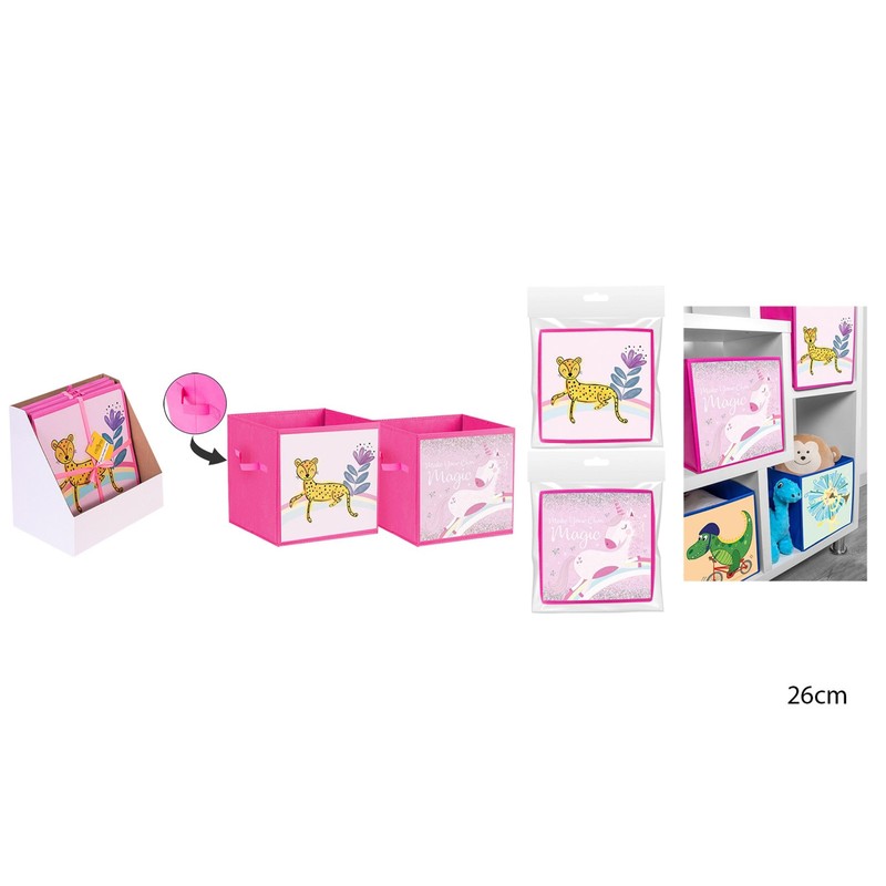 RSW DE-CLUTTER GIRLS STORAGE CUBE 26 X 26 X 26