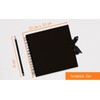 Styloo Square Black Scrapbook Photo Album 50 Sheets 20X20 cm