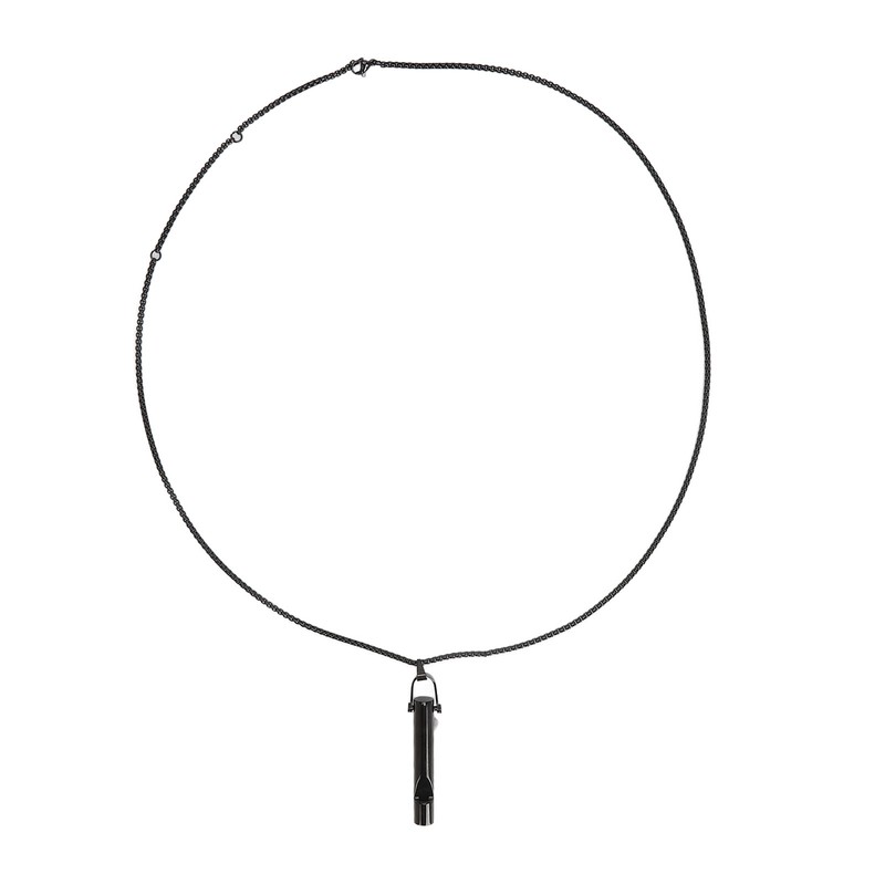 Whistle Pedant Necklace Reduce Anxiety Cylindrical Deep Breathing Stress Relief