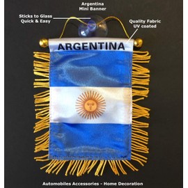 Argentinian Small Flag Argentina Flags for Car Home Banner Automobile Small Windows