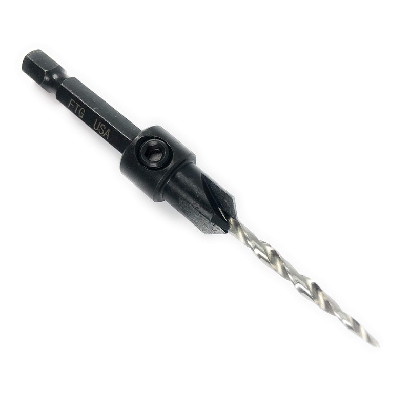 FTG USA Adjustable Wood Countersink Drill Bit #6 (9/64") for