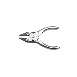 Grobet USA Parallel Action Pliers, Light, Flat Nose, Smooth, 5"