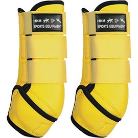 HKM Colour Softopren Protection boots Yellow/Black XL
