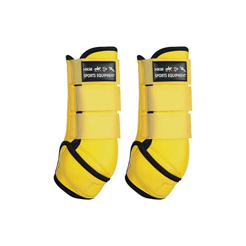 HKM Colour Softopren Protection boots Yellow/Black XL