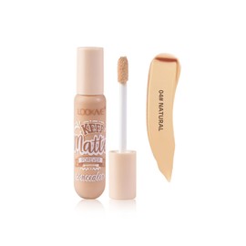 LAMUSELAND Concealer Full Coverage, Matte Lightweight 6 Shades Under Eye Liquid Concealer for Dark Circles, Long Lasting, Highlights, Color Corrects (natural, Medium)