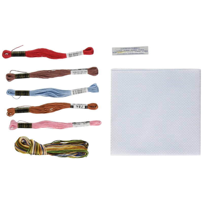 オリムパス製絲(Olympus Thread) クロスステッチ 刺しゅうキット 干支 見ざる・聞かざる・言わざる 7470