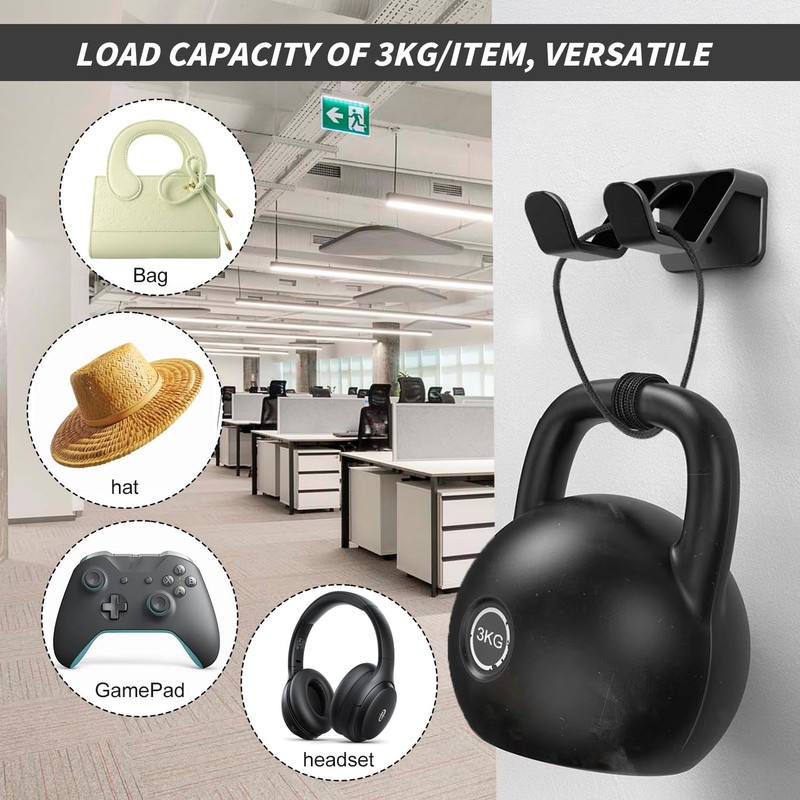 fuxunamz Headset Mount Holder, Headphone Holder Wall Mount, Universal Headphone