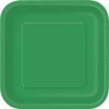 Square Emerald Green Dessert Plates, 16ct