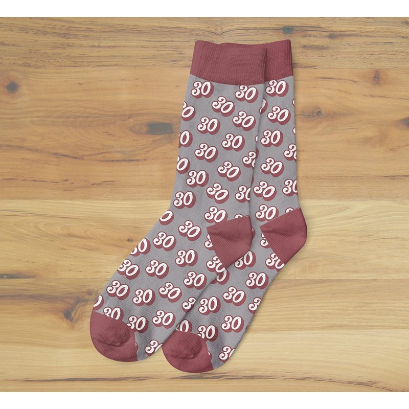 30th Birthday Gift Socks Present Keepsake for Women 30 Ladies