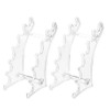 FOMIYES Transparent Acrylic Pen Holder for Desk, 2Pcs Eyeliner Eyebrow