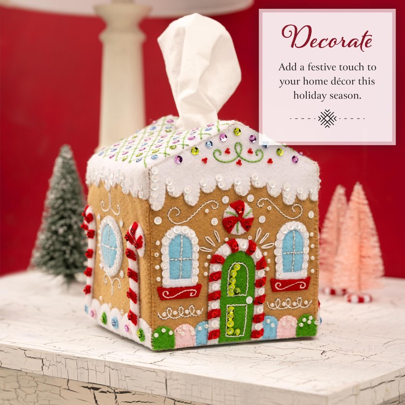 Bucilla, Gingerbread Cottage, Perfect for DIY Arts and Crafts Projects