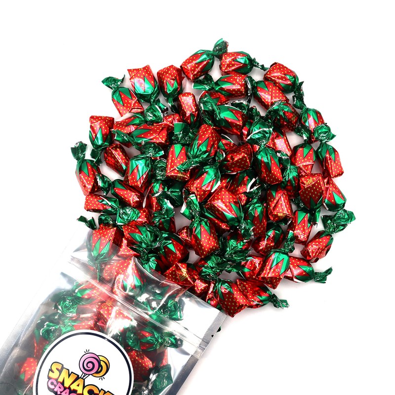Strawberry Hard Candy - Bulk Individually Wrapped Candy, Nostalgic Candy,