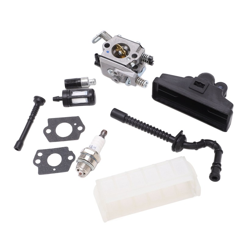 Carburetor Kit Strong Sparking Plug Air Filter Fuel Line Strainer