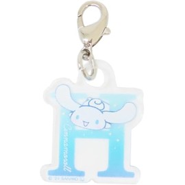 Tees Factory Sanrio Cinnamoroll [Zipper Mascot] Mini Initial Charm/H