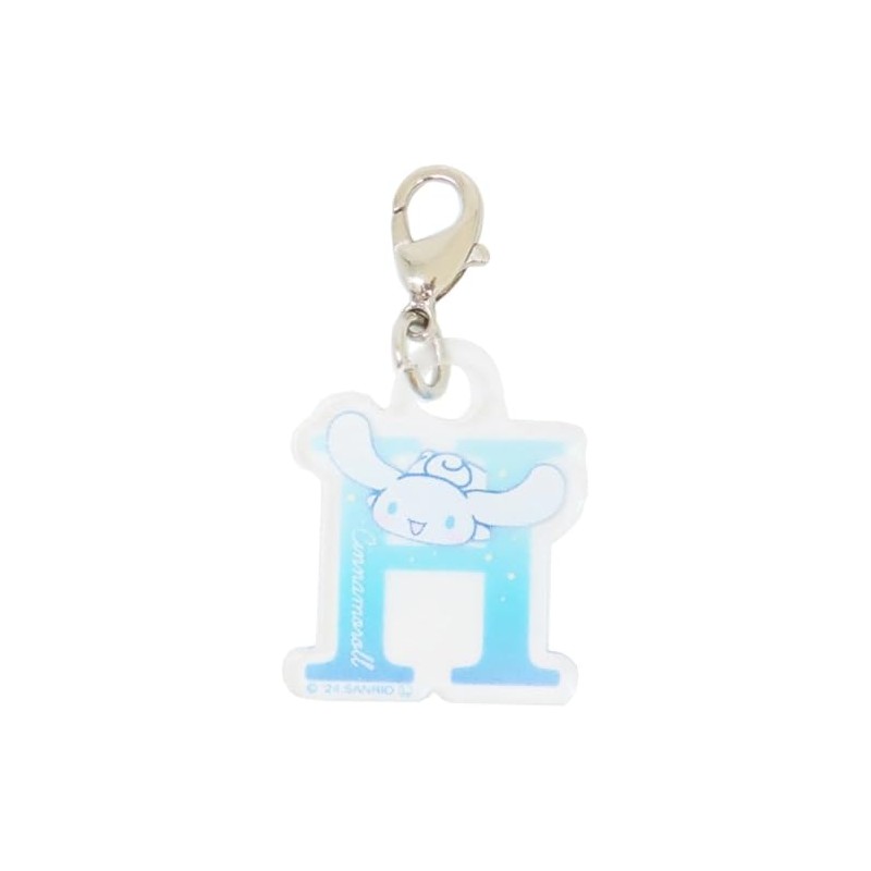 Tees Factory Sanrio Cinnamoroll [Zipper Mascot] Mini Initial Charm/H