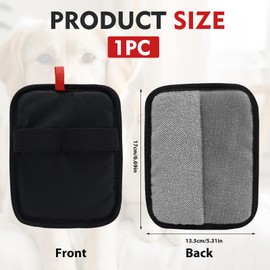 Aphohome Pet Hair Removal Gloves Electrostatic Reusable Cat Hair Remover for Furniture Couch Carpet Bedding Gentle Grooming Mitts 6.7x5.1 Inch with Breathable Mesh