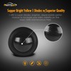 Partsam 20Pack 3/4" Inch Smoke Lens Amber LED Round Clearance