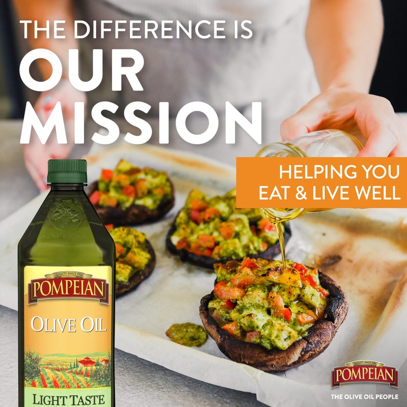 Pompeian Pompeian Light Taste Olive Oil, Subtle Flavor, Perfect for