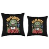 My Plants Eat Bugs Carnivorous Venus Flytrap Design Throw Pillow