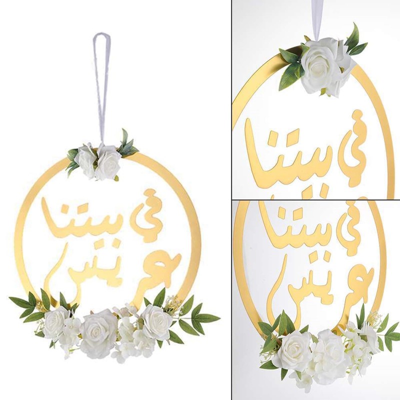 Graceful European Artificial Flower Wreath for Door Hanging for Various