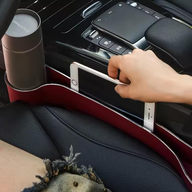 2-Piece Car Seat Gap Organizer Set with Cup Holder and