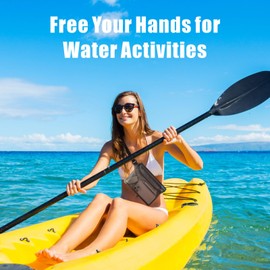 F-color Waterproof Fanny Pack - Waterproof Phone Pouch with Waist Strap - Cruise Essentials Must Haves Waterproof Pouch Dry Bag Keep Phone Valuables Safe for Beach Kayaking Boating Fishing, 1