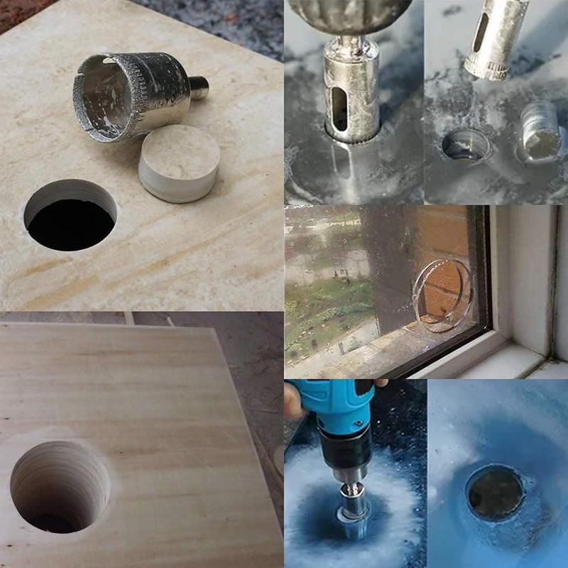 Diamond Hole Saw, Core Bit, Carbide Cutting, Ceramic, Marble, Glass,