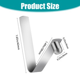 Sliverdew 12pcs 6mm Stainless Steel Push Button Spring Clips for Tent, Kayak Paddle, Camping