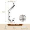 susswiff 10-Pack Wall Hooks for Hanging Coat: 10KG Metal Strong