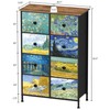 EXOTICA Tall Dresser with 8 Drawer for Bedroom Narrow Van