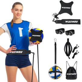 Upgraded Volleyball Training Equipment for adult and teen kids, volleyball practice equipment Volleyball Rebounder Trainer Kit, Solo Practice Trainer for Serving Setting Spiking and Arm Swing.