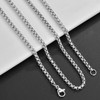 Stainless Steel Link Curb Chain Necklace for Men Women Jewelry