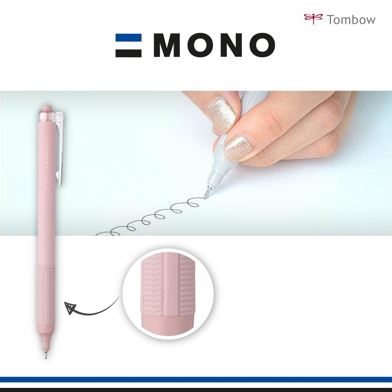 Tombow Ballpoint Pen MONO Graph Lite Smokey Pink, Precise Needle