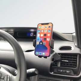 Pellucid PPH2210 Car Goods Smartphone Holder, Cordless Automatic Opening and Closing Smartphone Holder, Air Conditioner Vent Fixed Type