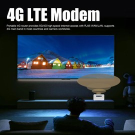 Goshyda 4G Mobile WiFi Hotspot, 4G LTE Mobile WiFi Router with SIM Card Slot, 2600mAh Portable WiFi Modem Support 32 Users, for Travel Business Car Users