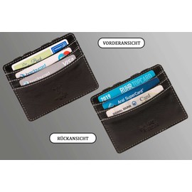 Matador Magic Genuine Leather Wallet, black/Black, Minimalist