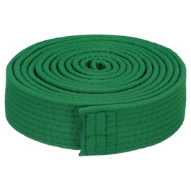 PATIKIL Taekwondo Colored Ranking Belt 1.5" x9.2Ft 2.8m, Polyester Martial Arts Judo Karate Belt for Coach Teaching Practice, Green